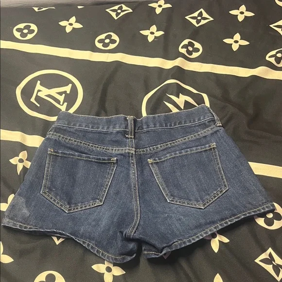 Old Navy Dark Blue Jean Shorts - Picture 2 of 3